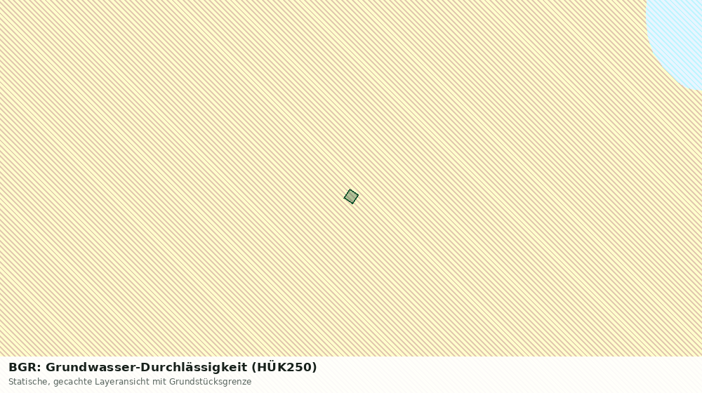 Statische Kartenansicht: BGR: Grundwasser-Durchlässigkeit (HÜK250)