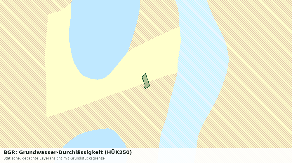 Statische Kartenansicht: BGR: Grundwasser-Durchlässigkeit (HÜK250)
