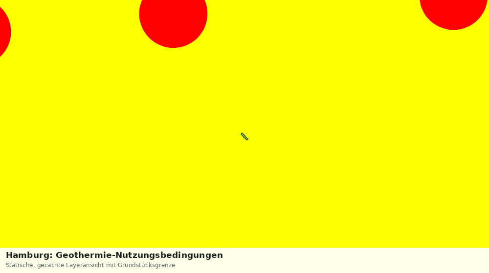 Statische Kartenansicht: Hamburg: Geothermie-Nutzungsbedingungen