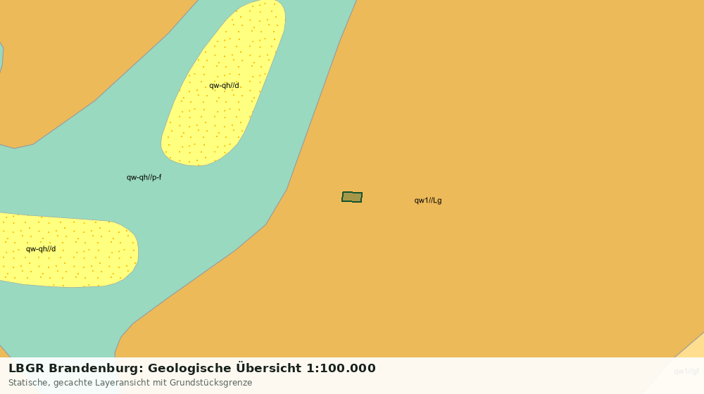 Statische Kartenansicht: LBGR Brandenburg: Geologische Übersicht 1:100.000