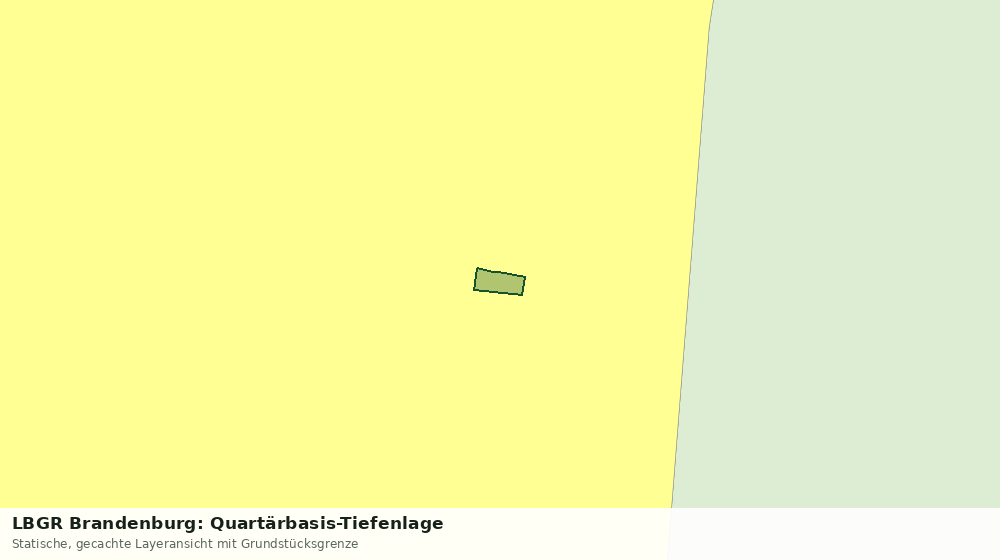 Statische Kartenansicht: LBGR Brandenburg: Quartärbasis-Tiefenlage