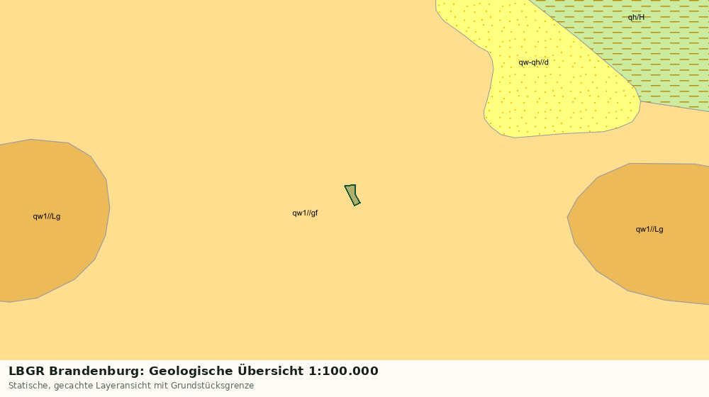 Statische Kartenansicht: LBGR Brandenburg: Geologische Übersicht 1:100.000