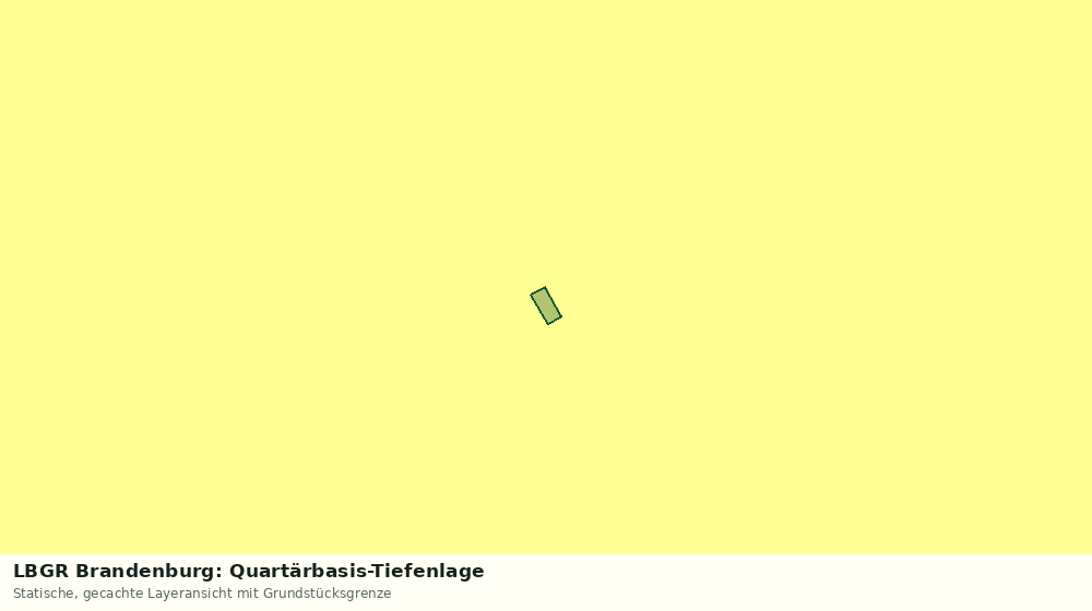 Statische Kartenansicht: LBGR Brandenburg: Quartärbasis-Tiefenlage