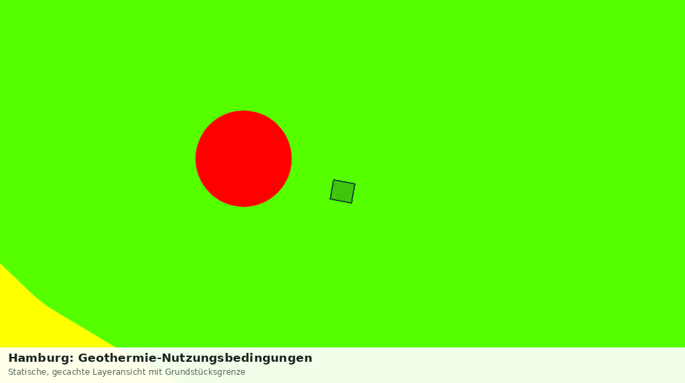 Statische Kartenansicht: Hamburg: Geothermie-Nutzungsbedingungen