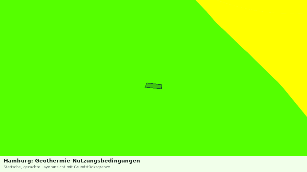 Statische Kartenansicht: Hamburg: Geothermie-Nutzungsbedingungen