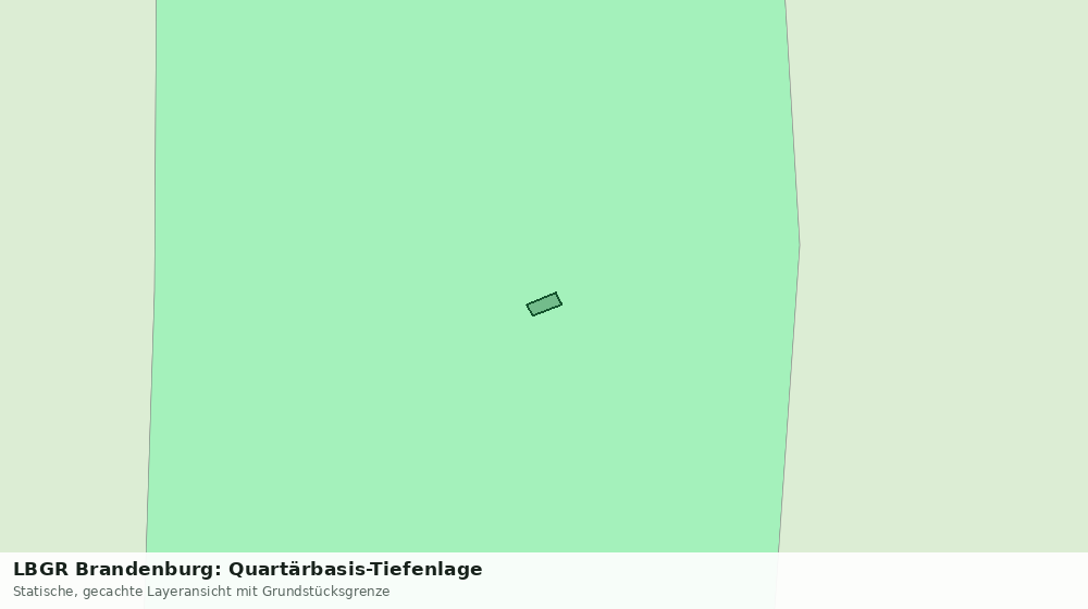 Statische Kartenansicht: LBGR Brandenburg: Quartärbasis-Tiefenlage