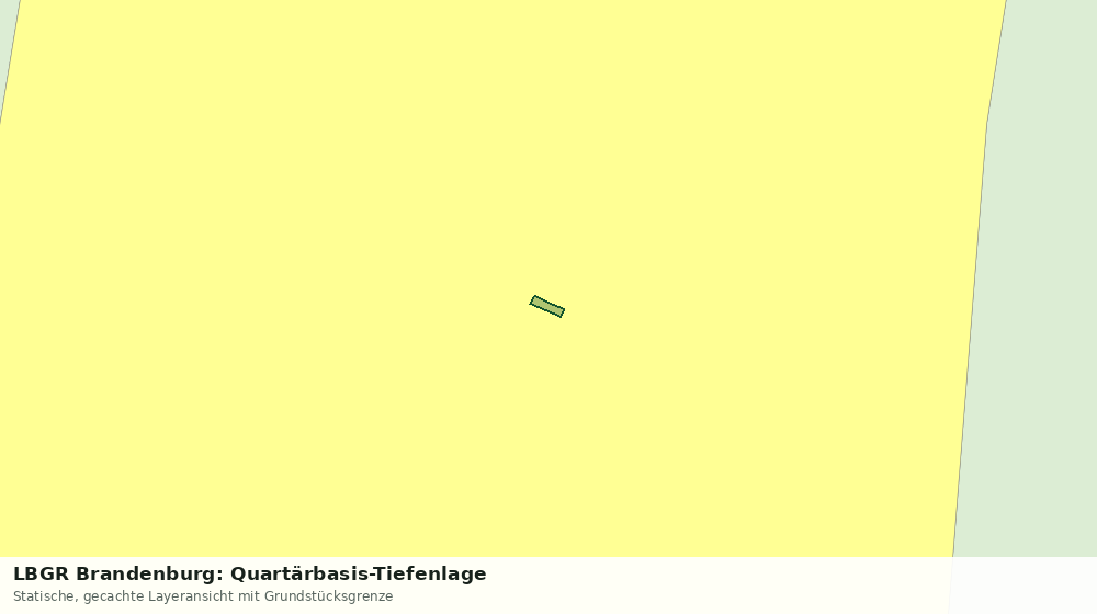 Statische Kartenansicht: LBGR Brandenburg: Quartärbasis-Tiefenlage