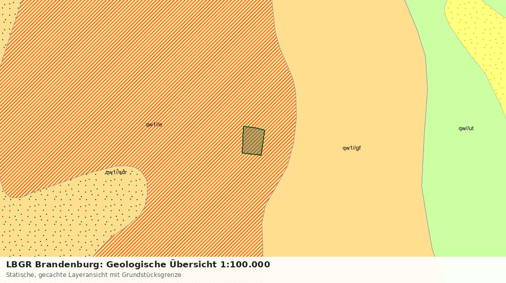 Statische Kartenansicht: LBGR Brandenburg: Geologische Übersicht 1:100.000