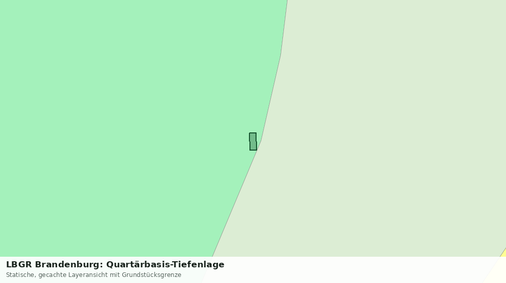 Statische Kartenansicht: LBGR Brandenburg: Quartärbasis-Tiefenlage