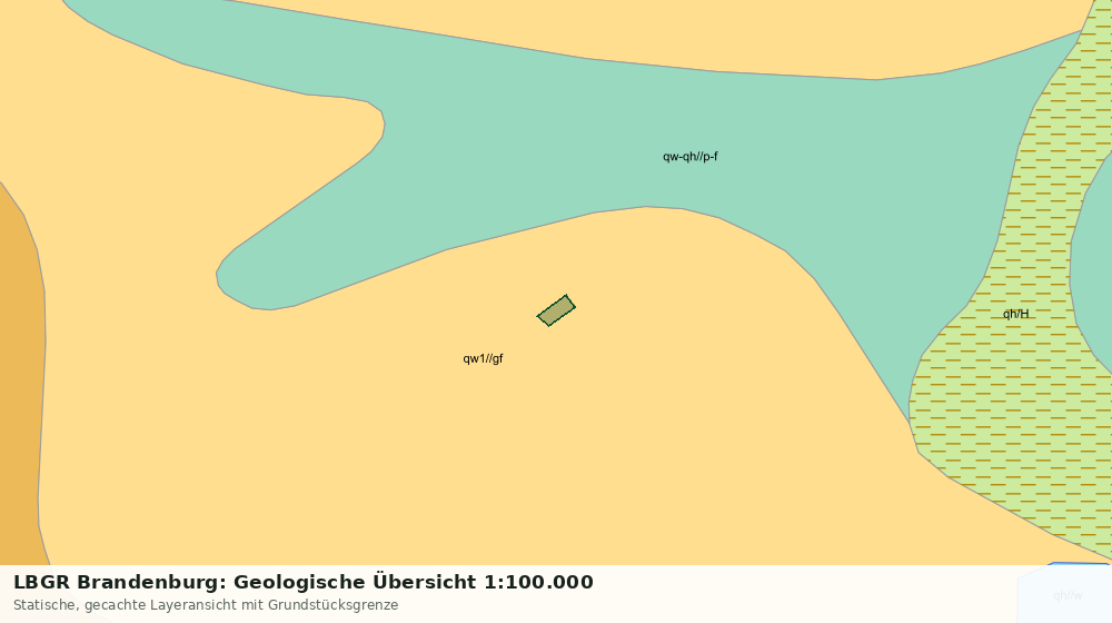 Statische Kartenansicht: LBGR Brandenburg: Geologische Übersicht 1:100.000