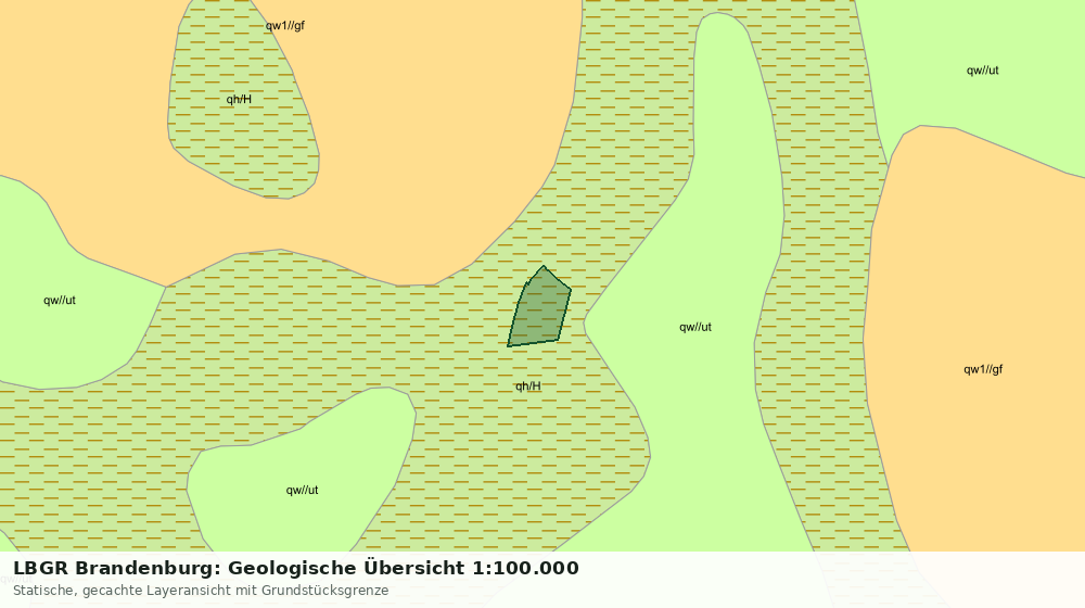 Statische Kartenansicht: LBGR Brandenburg: Geologische Übersicht 1:100.000