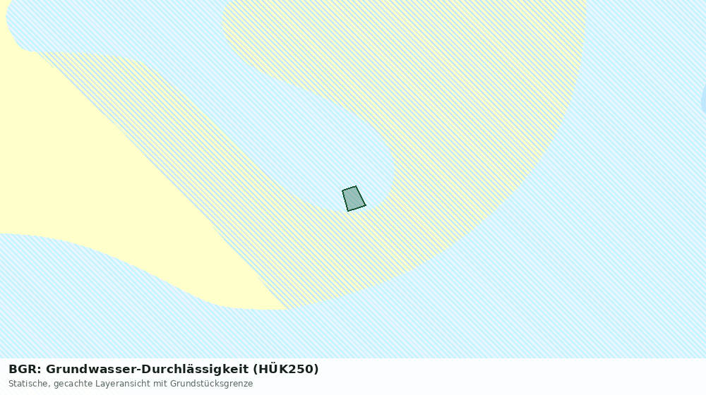 Statische Kartenansicht: BGR: Grundwasser-Durchlässigkeit (HÜK250)