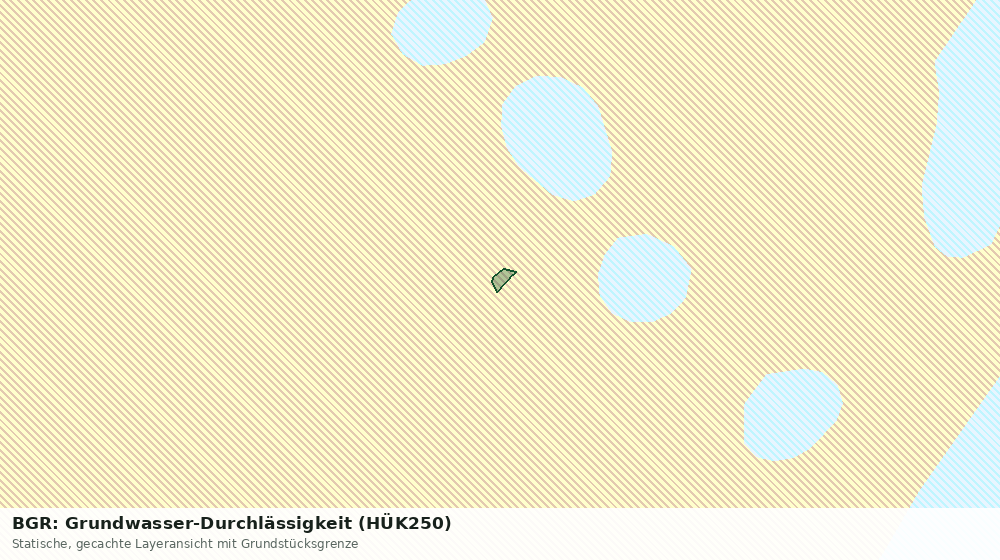 Statische Kartenansicht: BGR: Grundwasser-Durchlässigkeit (HÜK250)
