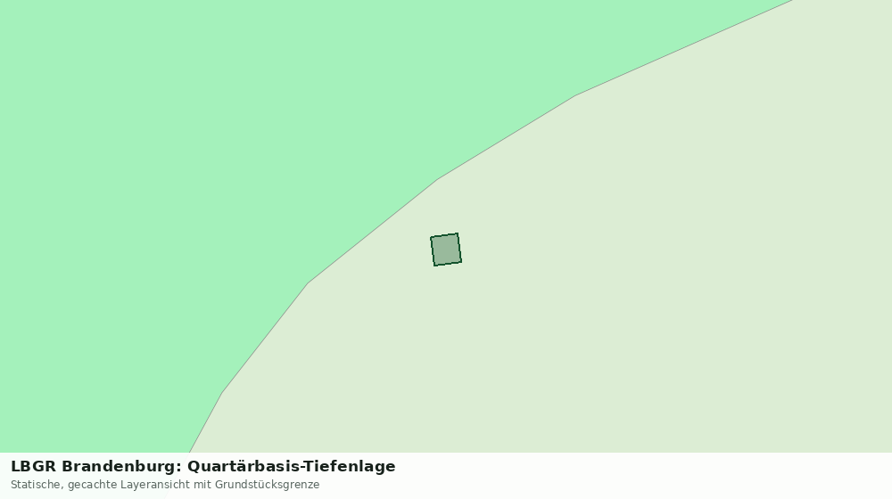 Statische Kartenansicht: LBGR Brandenburg: Quartärbasis-Tiefenlage