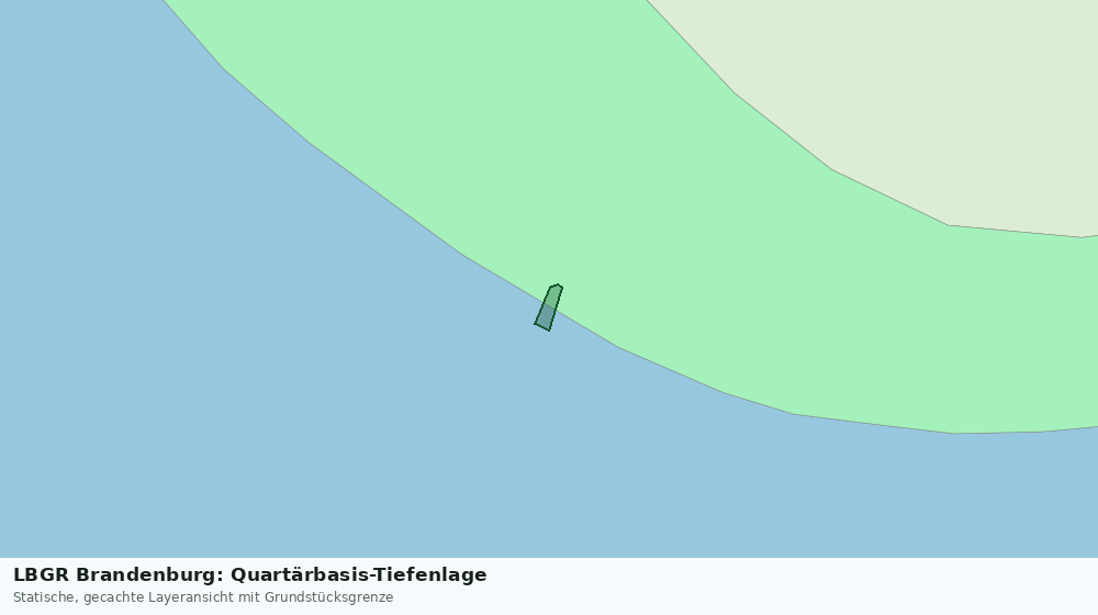 Statische Kartenansicht: LBGR Brandenburg: Quartärbasis-Tiefenlage