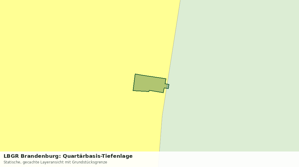 Statische Kartenansicht: LBGR Brandenburg: Quartärbasis-Tiefenlage