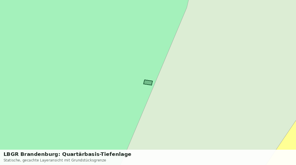 Statische Kartenansicht: LBGR Brandenburg: Quartärbasis-Tiefenlage
