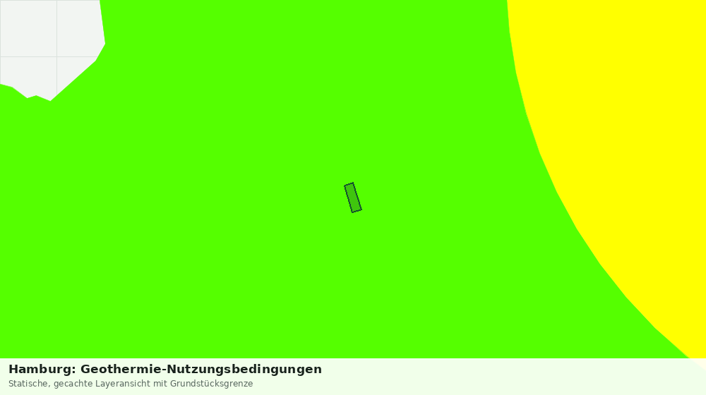 Statische Kartenansicht: Hamburg: Geothermie-Nutzungsbedingungen
