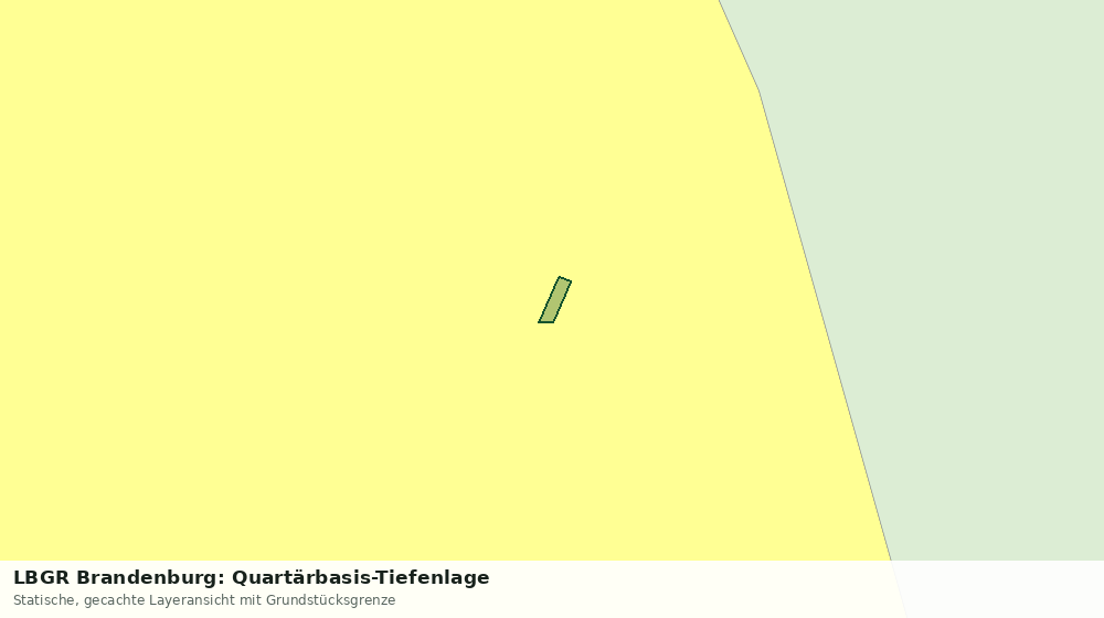 Statische Kartenansicht: LBGR Brandenburg: Quartärbasis-Tiefenlage