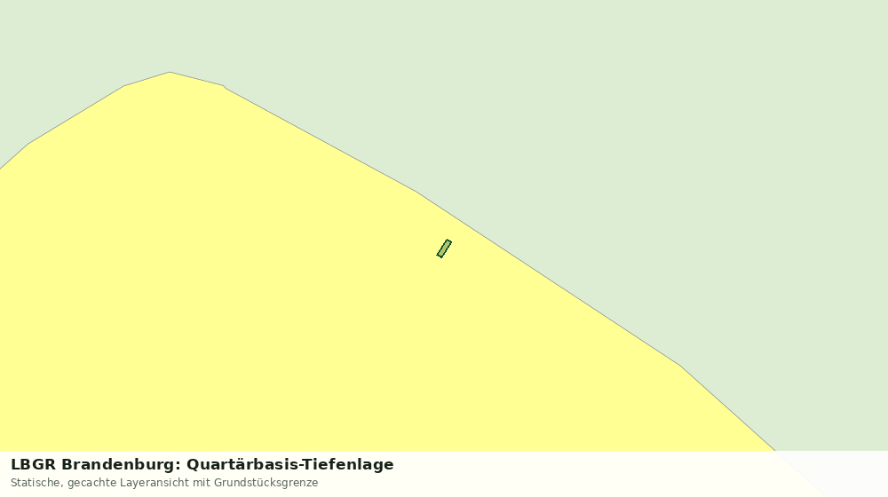 Statische Kartenansicht: LBGR Brandenburg: Quartärbasis-Tiefenlage