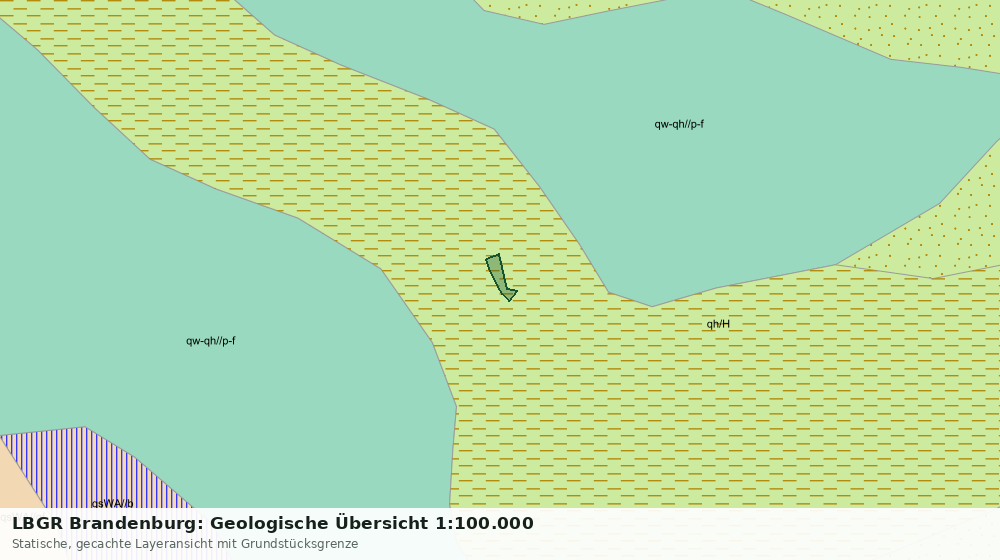 Statische Kartenansicht: LBGR Brandenburg: Geologische Übersicht 1:100.000