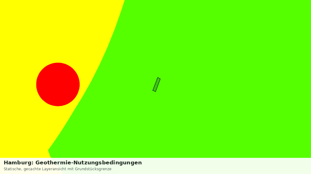 Statische Kartenansicht: Hamburg: Geothermie-Nutzungsbedingungen
