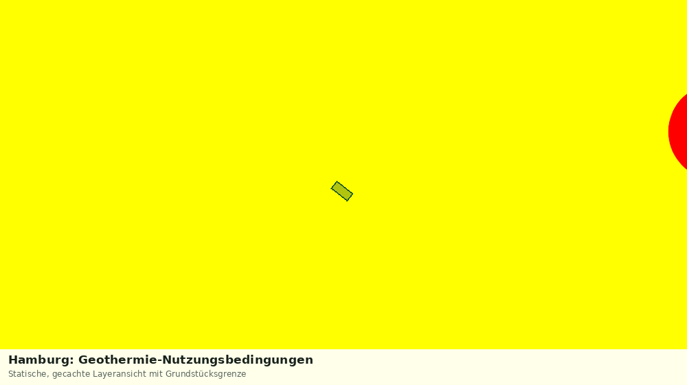 Statische Kartenansicht: Hamburg: Geothermie-Nutzungsbedingungen