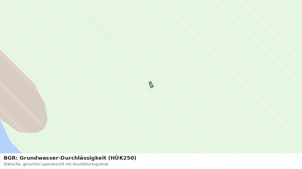 Statische Kartenansicht: BGR: Grundwasser-Durchlässigkeit (HÜK250)