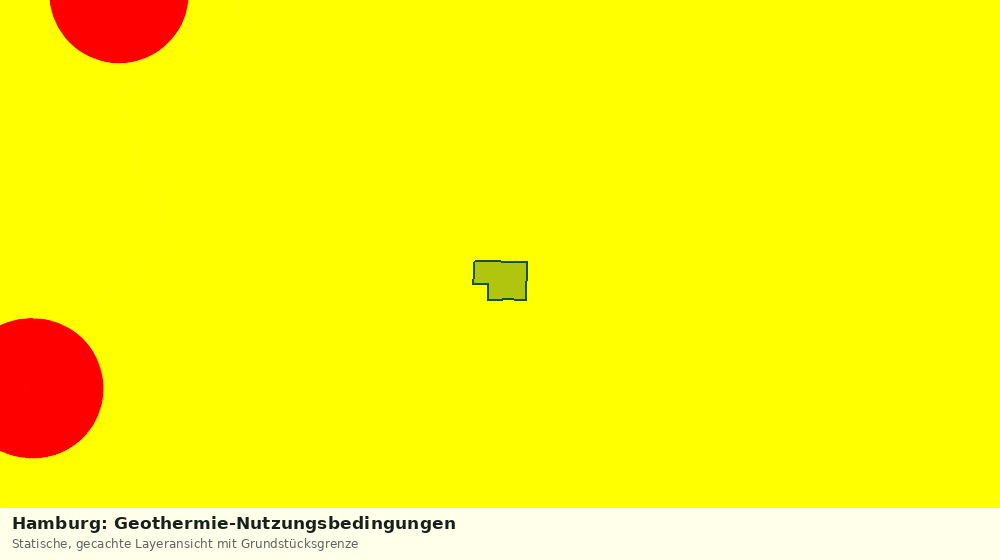 Statische Kartenansicht: Hamburg: Geothermie-Nutzungsbedingungen