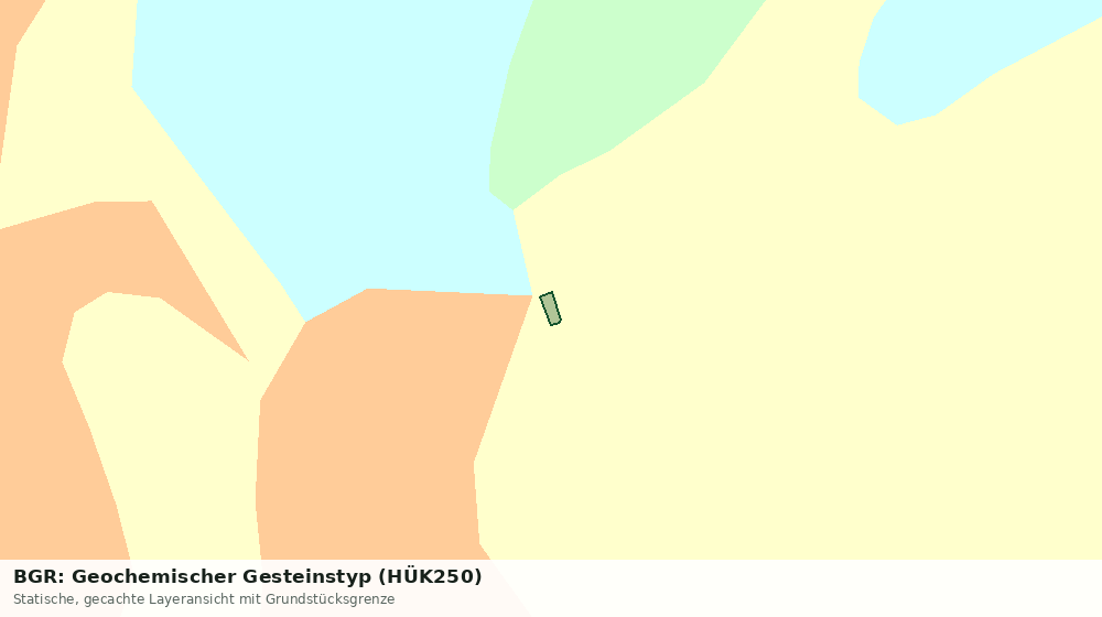 Statische Kartenansicht: BGR: Geochemischer Gesteinstyp (HÜK250)