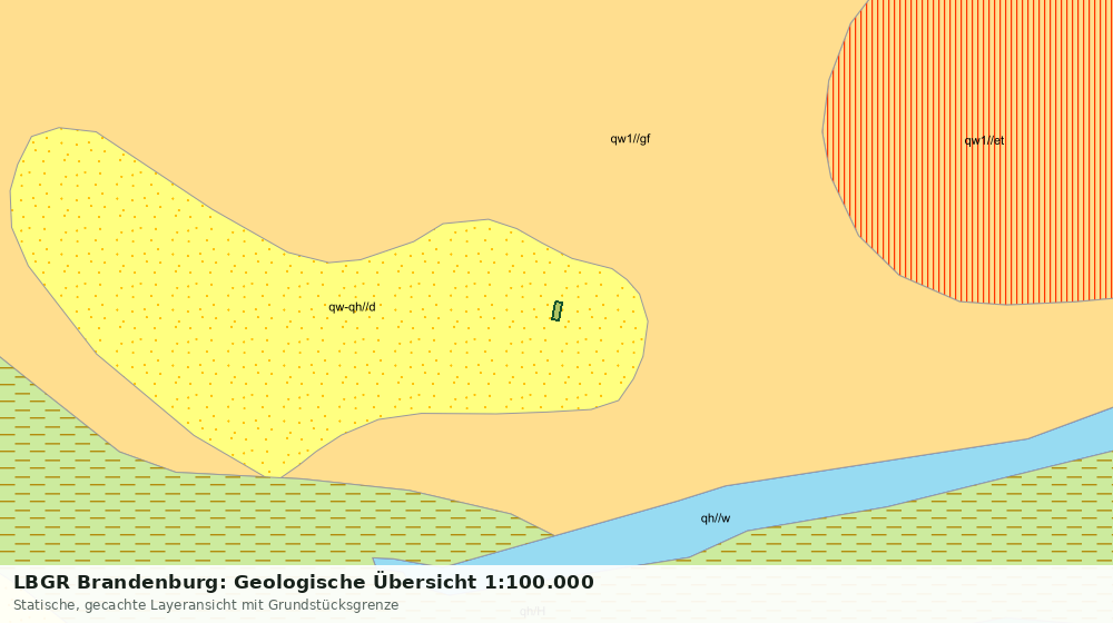 Statische Kartenansicht: LBGR Brandenburg: Geologische Übersicht 1:100.000