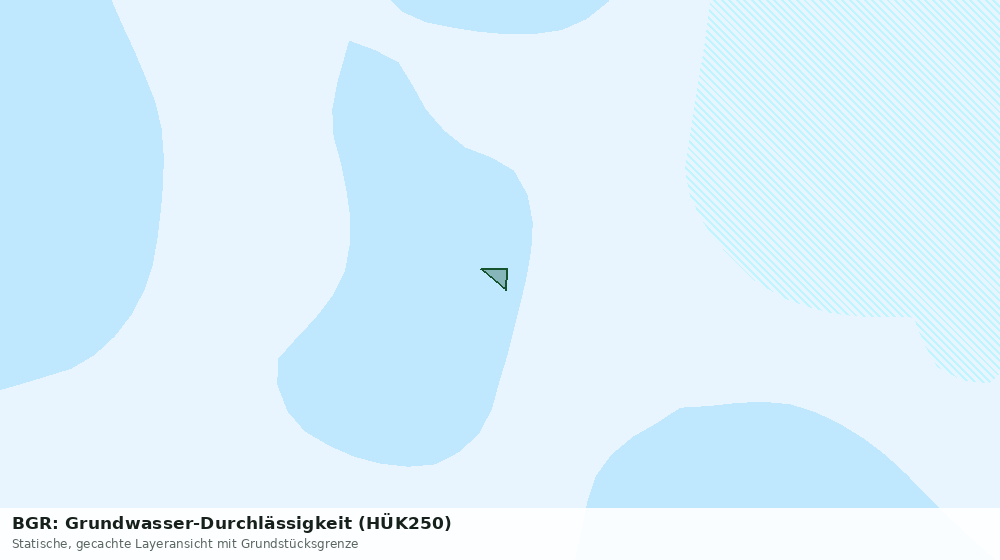 Statische Kartenansicht: BGR: Grundwasser-Durchlässigkeit (HÜK250)