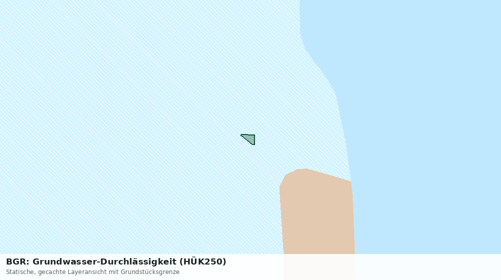 Statische Kartenansicht: BGR: Grundwasser-Durchlässigkeit (HÜK250)