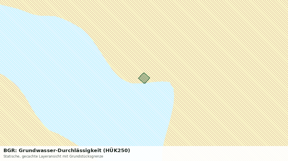 Statische Kartenansicht: BGR: Grundwasser-Durchlässigkeit (HÜK250)