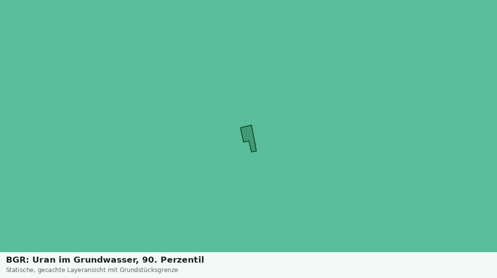 Statische Kartenansicht: BGR: Uran im Grundwasser, 90. Perzentil