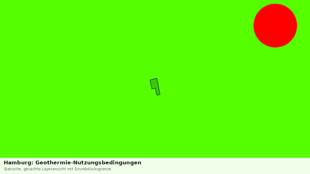 Statische Kartenansicht: Hamburg: Geothermie-Nutzungsbedingungen