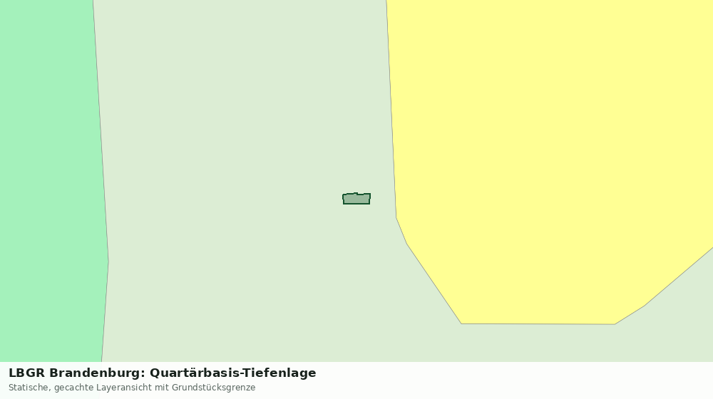 Statische Kartenansicht: LBGR Brandenburg: Quartärbasis-Tiefenlage