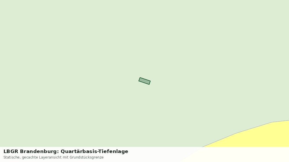 Statische Kartenansicht: LBGR Brandenburg: Quartärbasis-Tiefenlage