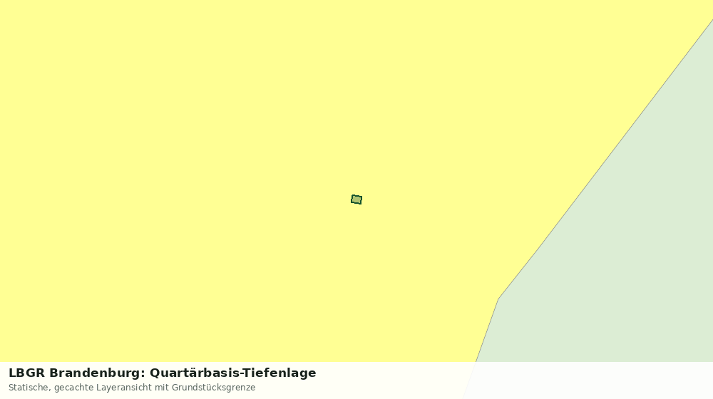 Statische Kartenansicht: LBGR Brandenburg: Quartärbasis-Tiefenlage