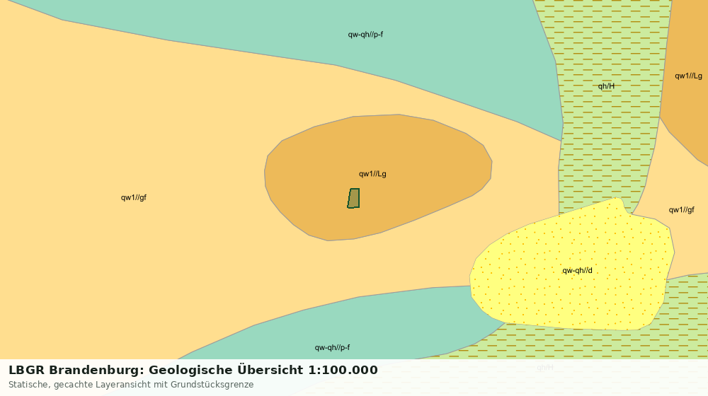 Statische Kartenansicht: LBGR Brandenburg: Geologische Übersicht 1:100.000