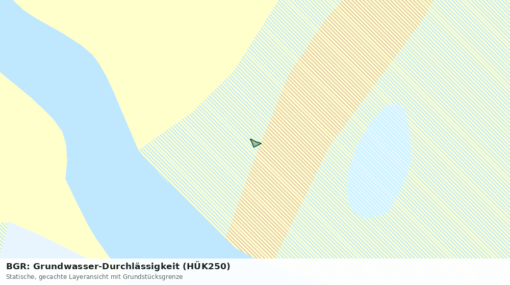 Statische Kartenansicht: BGR: Grundwasser-Durchlässigkeit (HÜK250)
