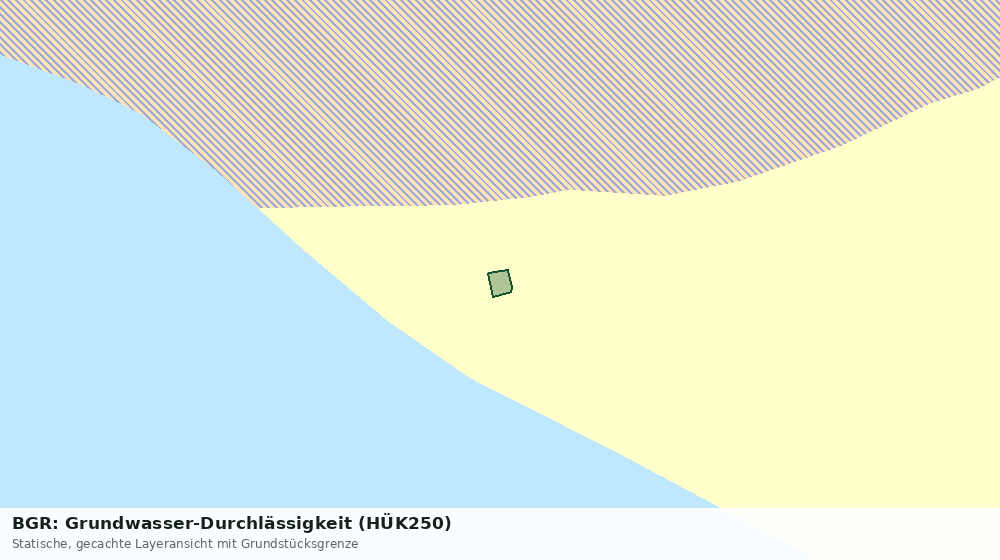 Statische Kartenansicht: BGR: Grundwasser-Durchlässigkeit (HÜK250)