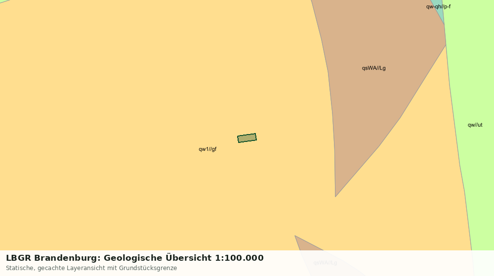 Statische Kartenansicht: LBGR Brandenburg: Geologische Übersicht 1:100.000