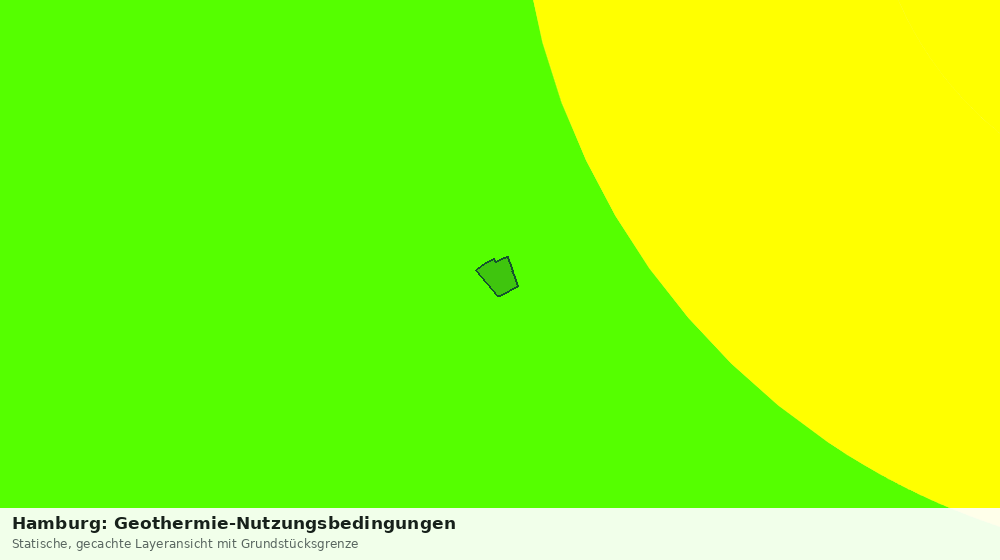 Statische Kartenansicht: Hamburg: Geothermie-Nutzungsbedingungen