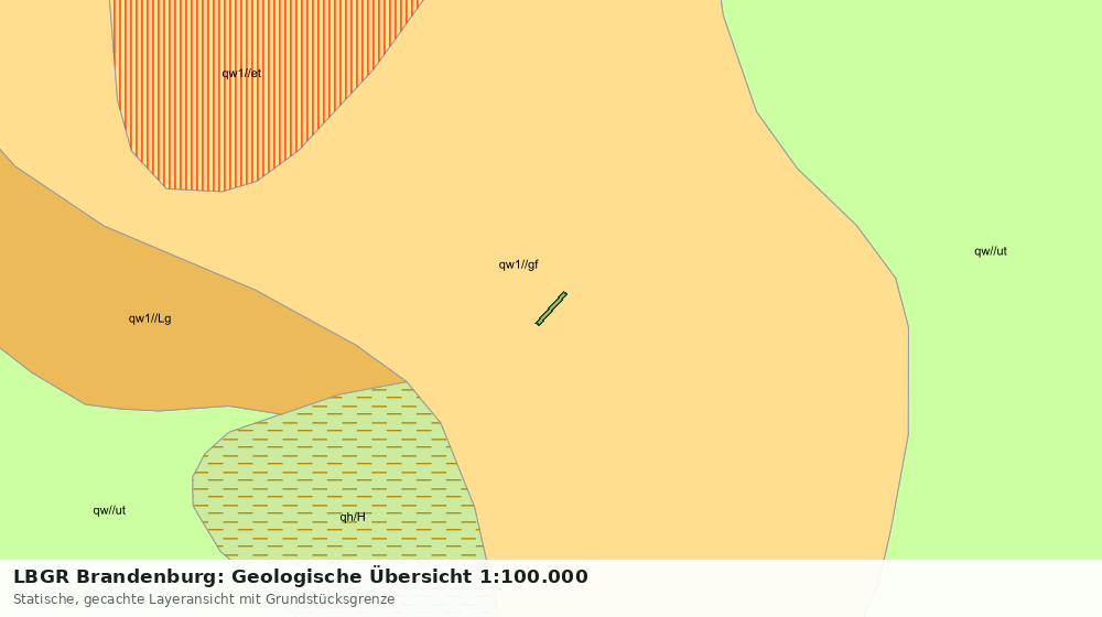 Statische Kartenansicht: LBGR Brandenburg: Geologische Übersicht 1:100.000