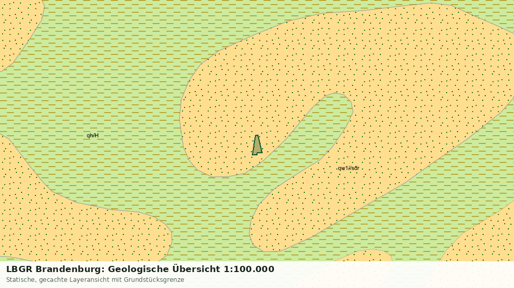 Statische Kartenansicht: LBGR Brandenburg: Geologische Übersicht 1:100.000