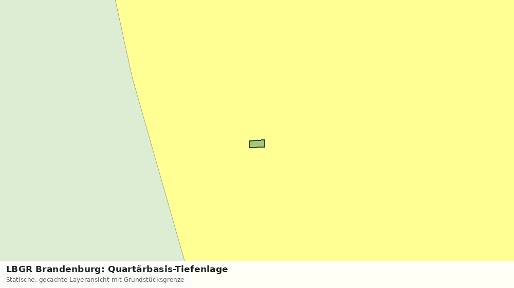 Statische Kartenansicht: LBGR Brandenburg: Quartärbasis-Tiefenlage