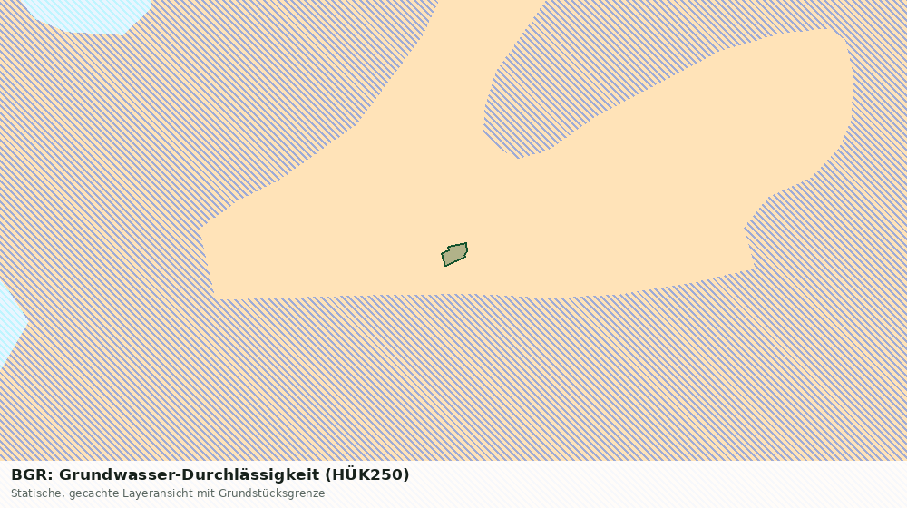 Statische Kartenansicht: BGR: Grundwasser-Durchlässigkeit (HÜK250)
