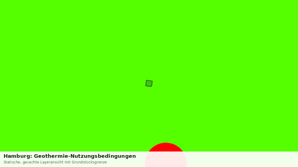 Statische Kartenansicht: Hamburg: Geothermie-Nutzungsbedingungen