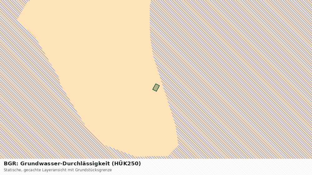 Statische Kartenansicht: BGR: Grundwasser-Durchlässigkeit (HÜK250)
